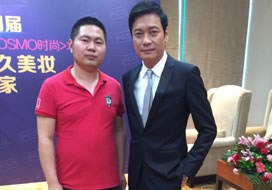 广州1号彩票与明星合影