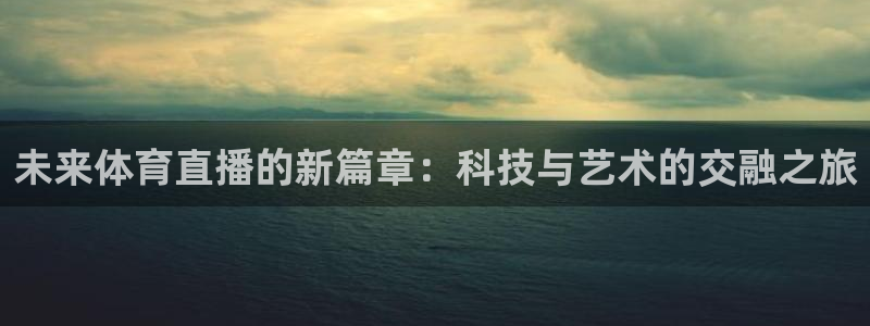 壹号pg娱乐电子游戏：未来体育直播的新篇章：科技与艺术的交融之旅
